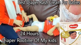 24 Hours With My kids \ Diaper Change Routine Mom Of 2  How to Change A Baby Diaper [upl. by Takakura]