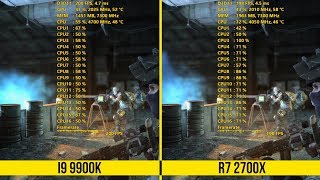 Intel i9 9900K vs Ryzen 2700X GAME BENCHMARKS [upl. by Pacien]