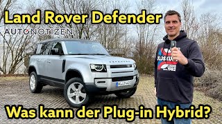 Land Rover Defender 110 P400e Was kann der Geländewagen als Plugin Hybrid Test  Review  2022 [upl. by Nyrak]