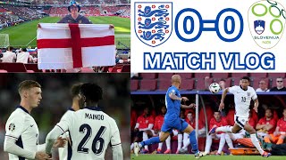 EURO 2024 MATCH VLOG England 00 Slovenia [upl. by Ecerehs]