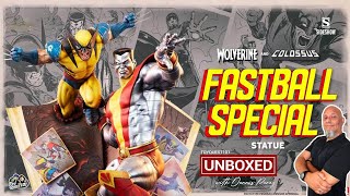 Wolverine and Colossus Fastball Special 14 statue by Sideshow Unboxed [upl. by Aryek]