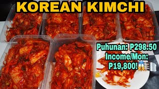 KOREAN KIMCHI with Complete Costing  Negosyo Recipe [upl. by Arihppas]