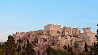 Athens Acropolis from Areopagus Hill Timelapse [upl. by Guenevere]