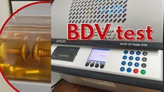 BDV test of transformer oil  BAUR DTA 100 [upl. by Wichern]