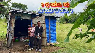 2 VỢ CHỒNG trẻ dắt nhau vô rừng ở HÁI RAU rừng ăn để TỒN TẠI  tập 1206 [upl. by Furey]