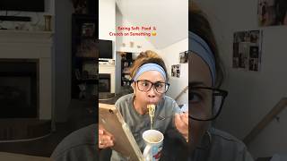 Eating Soft Noodles but I hear SomethingCrunch shorts shortstrend asmr funny comedy eating [upl. by Garihc933]