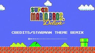 Super Mario Bros Deluxe  Credits Roll Remix Star Theme Extended [upl. by Anawot]