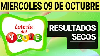 Resultado SECOS Lotería del VALLE del Miércoles 9 de Octubre de 2024 SECOS 😱💰🚨 [upl. by Nancee]