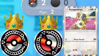 KANGASKHAN 3 DOUBLE HEADS COIN FLIP SECRET FOR THE WIN🤯👀🪙🪙🪙🪙🪙🪙 [upl. by Coral]