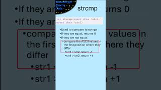 strcmp is not stupid because it returns zero when the strings match cprogramming strcmp [upl. by O'Donnell]