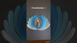 Brushstrokes design brushstrokes floraldesign shorts Peacefuldots art artist mandalas [upl. by Nabi]