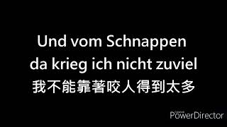 Schnappi Das Kleine Krokodil中德字幕中德翻譯歌詞lyrics學德文歌Deutsche übersetzt ins Chinesische【牧甫德語學習檔案】 [upl. by Eecrad526]