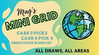 Mini Grid 112524 Cash 3 Cash 4 Lottery Strategy for Winning Any State Any Drawing [upl. by Kristyn139]