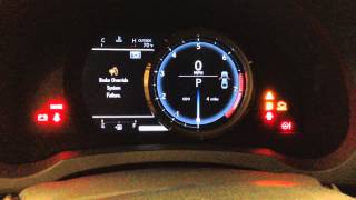 LCD  moving rim  Lexus IS Sport 2014 Instrument Cluster [upl. by Ayatal]