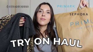 TRY ON HAUL PRIMAVERA 2024 primark stradivarius sephora calliope maria silvestro [upl. by Neeham]