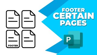 How to add footer only certain pages in Publisher [upl. by Aila592]