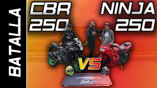 NINJA 250 VS CBR 250  BATALLA A MUERTE FULLGASS [upl. by Lord]