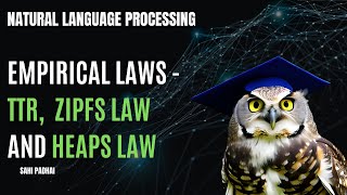 NLP lec3  Empirical Laws  TTR ZIPFS Law Heaps Law [upl. by Iba]