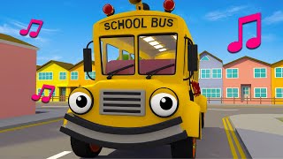 The Wheels on the Bus Go Round and Round Song  Geckos Garage  Nursery Rhymes amp Kids Songs [upl. by Ahsikym]