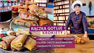 Rączka gotuje najlepsze ciasto naleśnikowe krokiety w czterech wersjach barszcz czerwony [upl. by Yk763]