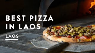 BEST PIZZA IN LAOS  Vientiane Laos  Travel Vlog 043 2017  Visa Run  Digital Nomad [upl. by Ellenaej]