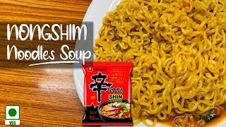 Nongshim Shin Ramyun Gourmet Spicy Noodle Soup Review  Recipe [upl. by Aehtna]