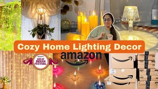 12 Amazon HOME DECOR Finds That Will make your home cozy Aesthetic Lighting for home [upl. by Diarmit104]