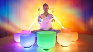 Chakra Restoration Sound Bath  Singing bowls music for aligning Chakras  Meditation  Challenge [upl. by Ahselat]