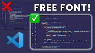 My Favorite FREE VS Code Font in 2022  Install and Setup with FONT LIGATURES [upl. by Guzel]