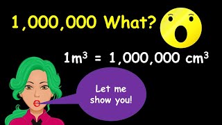 1000000 cm3  1m3 converting m3 to cm3 [upl. by Emad]