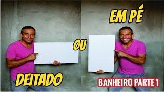 REVESTIMENTO DA PAREDE DEITADO OU EM PÉ QUAL O MELHOR [upl. by Brucie]