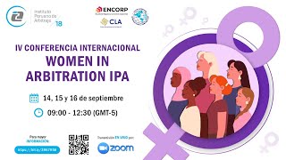 IV Conferencia Internacional Women in Arbitration Ipa  1er día [upl. by Kroll]