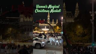 Vienna’s Magical Christmas Markt 🎅🏻 christmas travel trending viralvideo shortvideo explore [upl. by Derraj]