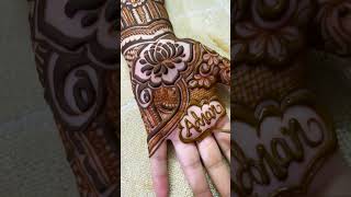 Shorts from my Latest Bridal Mehendi Henna Tutorial  Mehedi By Nowrin [upl. by Fevre]