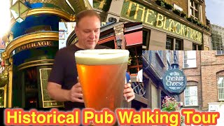 Historical Pub Walking Tour of London🍺 [upl. by Vonny]