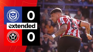 Portsmouth 00 Sheffield United  Extended EFL Championship highlights [upl. by Hassett646]