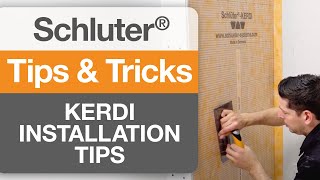 Installation Tips for Schluter®KERDI [upl. by Ogu687]