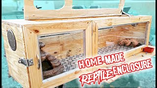 Making a Bearded Dragon Enclosure DIY  Terrarium for Bearded Dragon [upl. by Lettig835]