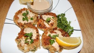 Fish Cakes with Remoulade Sauce  Fish patties Fish Cake Recipe [upl. by Auqemahs]