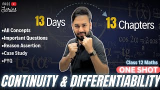 Continuity amp Differentiability One Shot🔥Class 12 Maths  All About Mathematics  13days13chapters [upl. by Holna550]