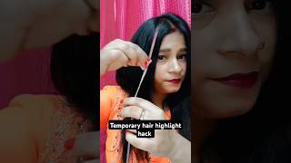 Temporary hair colour highlight viralvideo youtubeshorts trending [upl. by Nitniuq565]