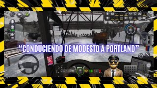 Gameplay Autobús Simulator Ultimate Modesto  Portland [upl. by Nnaecarg564]