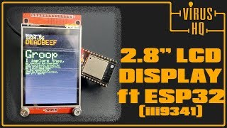 28quot LCD display on an ESP32 microcontroller ft ILI9341 [upl. by Antonin]