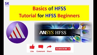 HFSS For Beginners  Basics Steps for Ansys HFSS  By Sounik Kiran [upl. by Piper29]