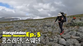 2023 스웨덴 쿵스레덴왕의 길 걷기 5회 KungsledenAbisko  Hemavan 450km Ep5 [upl. by Yrro34]