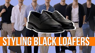 7 Summer Outfits Styling Black Loafers [upl. by Gypsy]