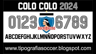 Tipografía Colo Colo 2024 FREE DOWNLOAD [upl. by Mcclimans42]