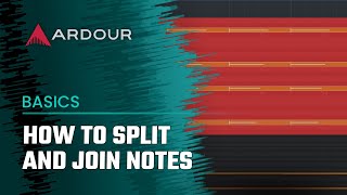 Spllitting and joining notes in MIDI regions [upl. by Yole954]