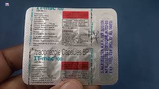 ItMac 100 Capsule  Itraconazole Capsule  ItMac 100mg Capsule Uses Side effects benefits Dosage [upl. by Assirehc]