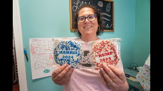 A Pennsylvania bakery known for its election cookie poll is swamped with orders [upl. by Travax792]